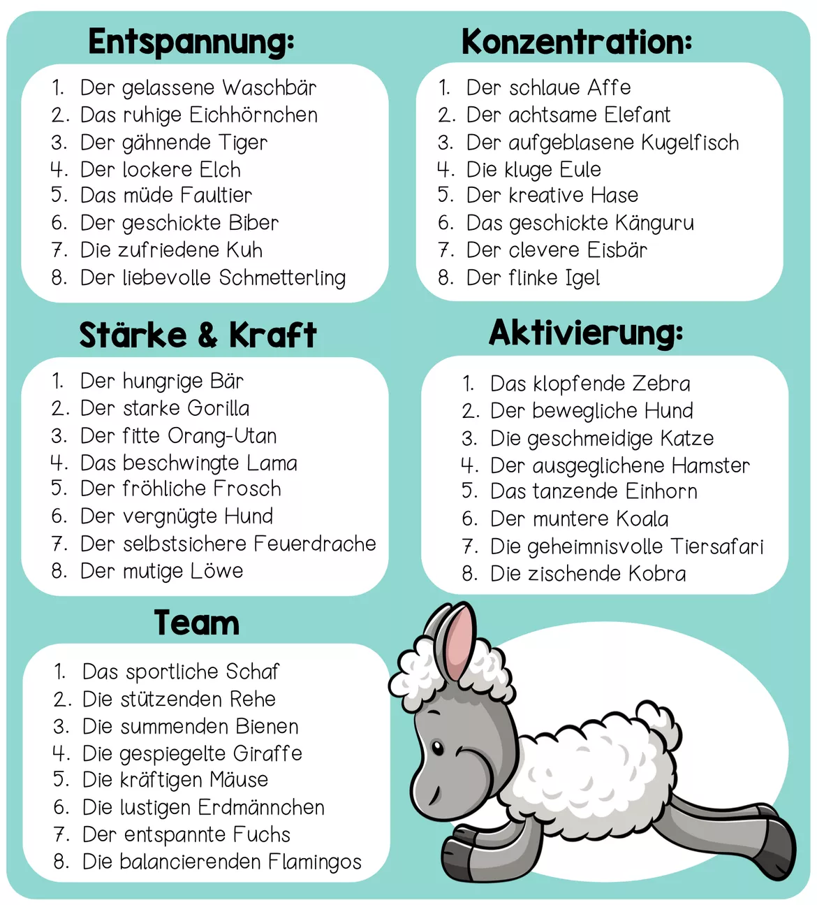 Bild in der Beschreibung des Unterrichtsmaterials BRAIN BREAKS - Kleine Pausen im Unterricht (Materialsammlung) von Unterrichtmitspass #4