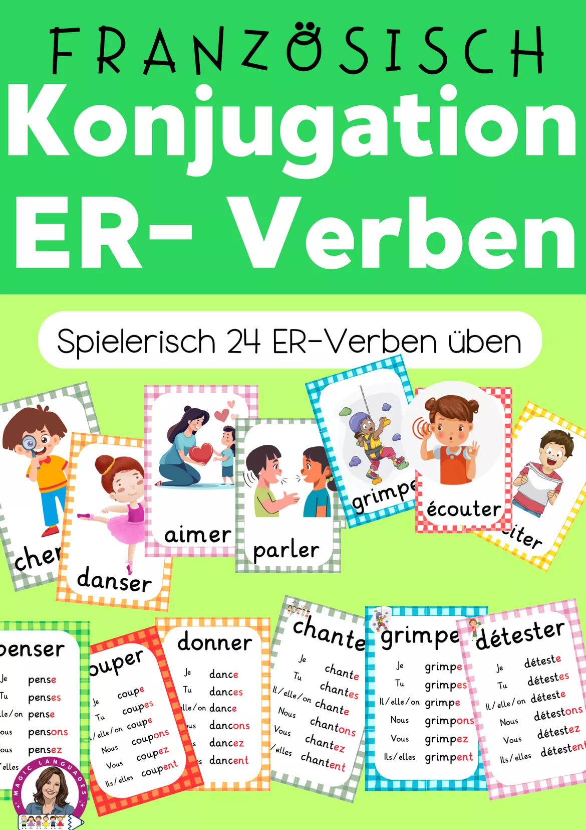 Bild in der Beschreibung des Unterrichtsmaterials Grosses Dossier mit Übungen Dis donc 6! Unité 4 (Neu mit Vokabelwürfel) von Magic Learning Tools Diana #1