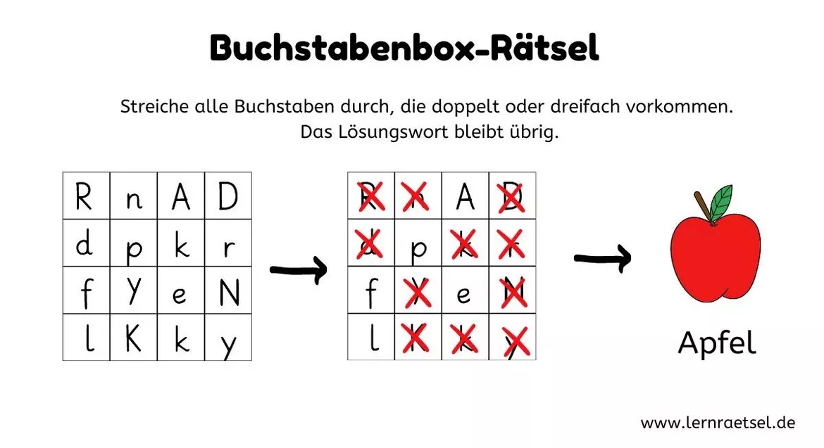 Bild in der Beschreibung des Unterrichtsmaterials Freebie Buchstabenbox Tiere Worträtsel / Wortsuche von LernRätsel #1