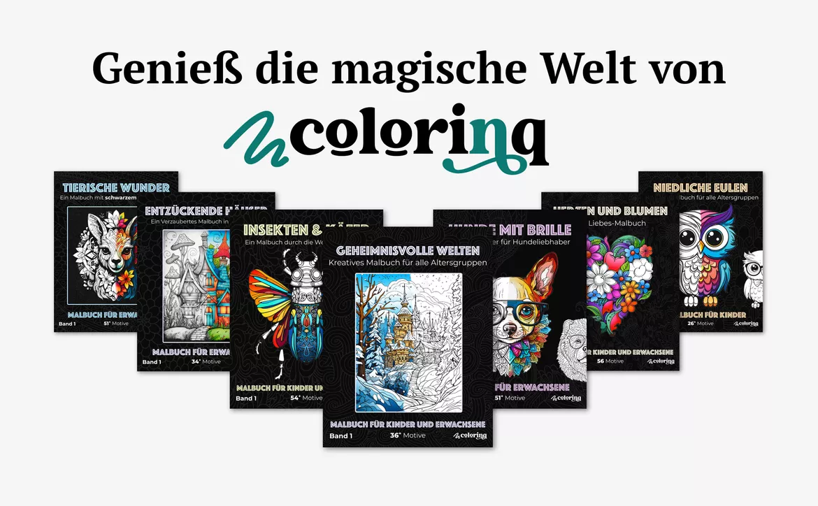 Bild in der Beschreibung des Unterrichtsmaterials Welten Im Glas ❤ Ausmalbilder (50 Malvorlagen) - Malbuch von colorinq #3