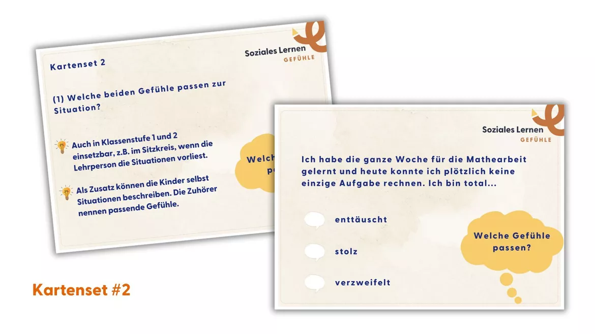 Bild in der Beschreibung des Unterrichtsmaterials Gefühle_Arbeitsblätter und Kartensets (Klasse 1-4) von Lehrerglück #4