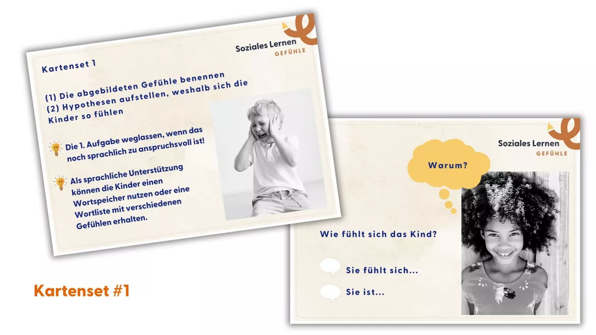 Bild in der Beschreibung des Unterrichtsmaterials Gefühle_Arbeitsblätter und Kartensets (Klasse 1-4) von Lehrerglück #3
