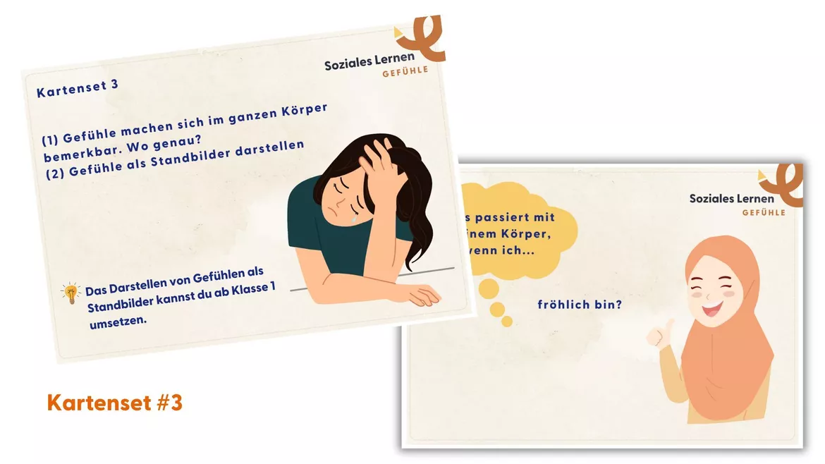 Bild in der Beschreibung des Unterrichtsmaterials Gefühle_Arbeitsblätter und Kartensets (Klasse 1-4) von Lehrerglück #5