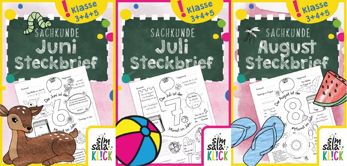 Bild in der Beschreibung des Unterrichtsmaterials wachsendes SOMMER-Spar-Paket für die Grundschule von simsalaKLICK #5