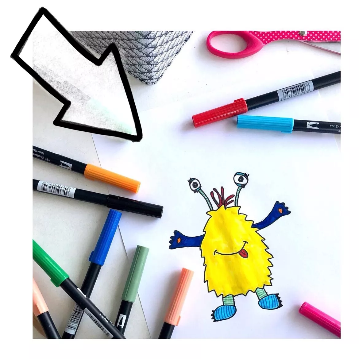 Bild in der Beschreibung des Unterrichtsmaterials Würfeln und Malen - Monster Spiel von Kreativ-Schwestern #1