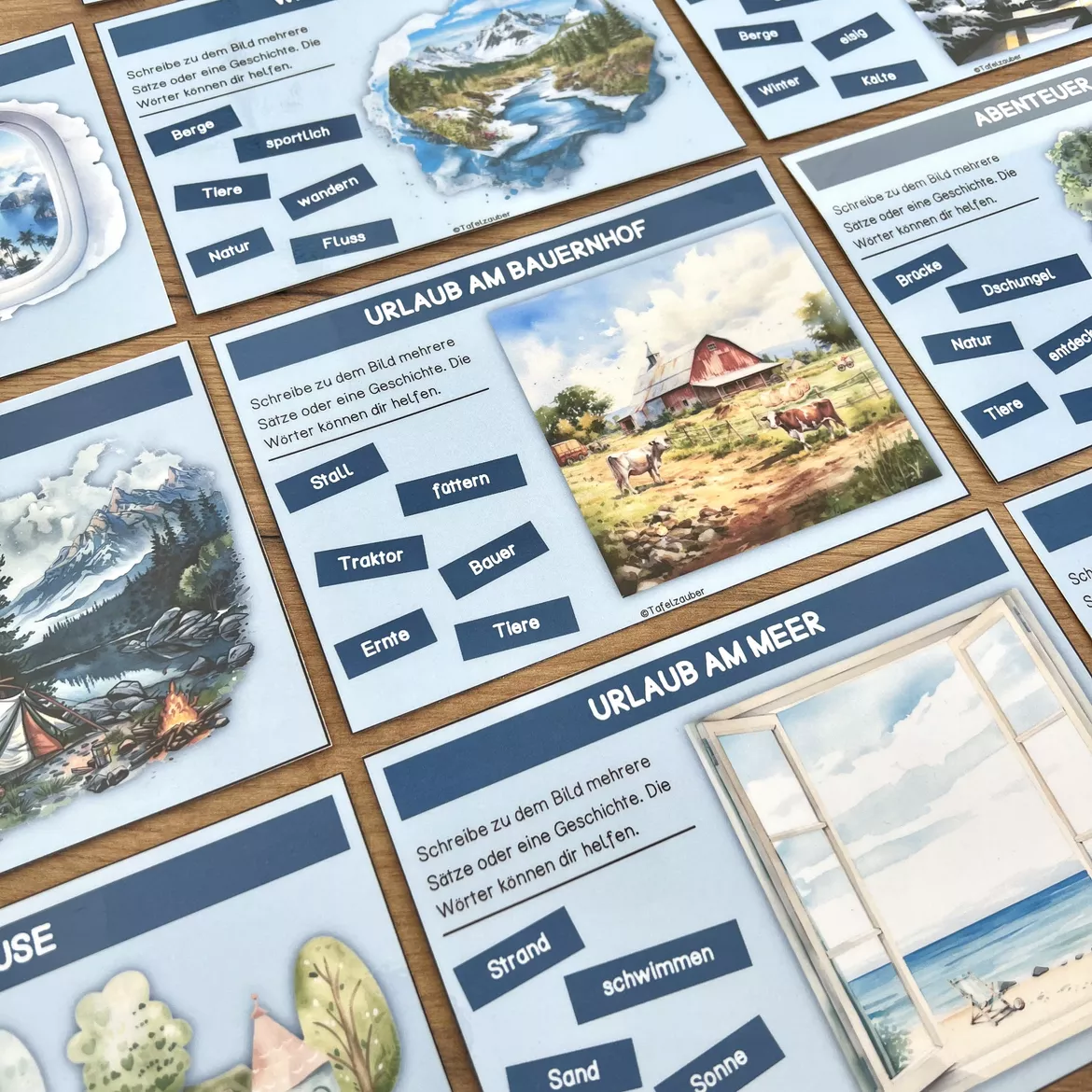 Bild in der Beschreibung des Unterrichtsmaterials Bildimpulse - Freies Schreiben Urlaub/Ferien von Tafelzauber #1