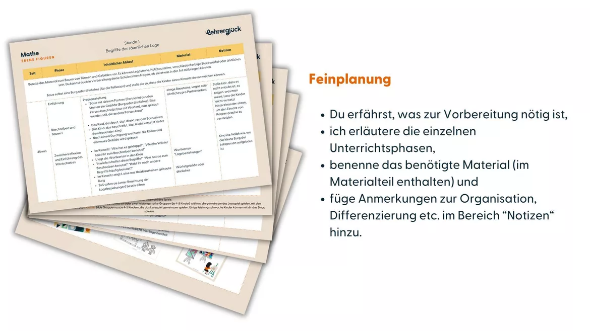 Bild in der Beschreibung des Unterrichtsmaterials Ebene Figuren erforschen (Unterrichtseinheit Geometrie) von Lehrerglück #1