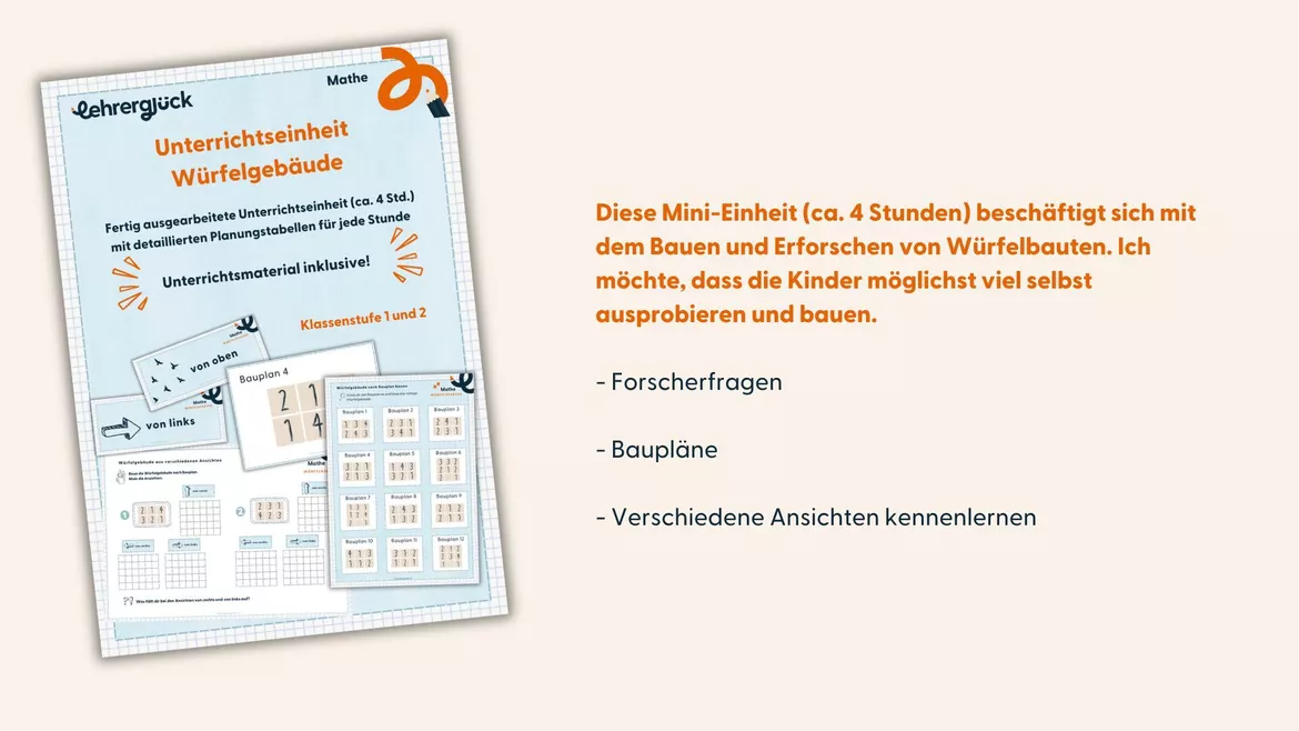 Bild in der Beschreibung des Unterrichtsmaterials Materialpaket Geometrie | Klasse 1 und 2 von Lehrerglück #1