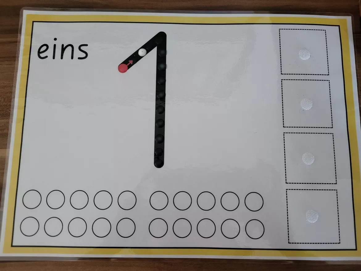 Bild in der Beschreibung des Unterrichtsmaterials Zahlenblätter zur Mengenerfassung - 1 bis 20 von teach with passion #2