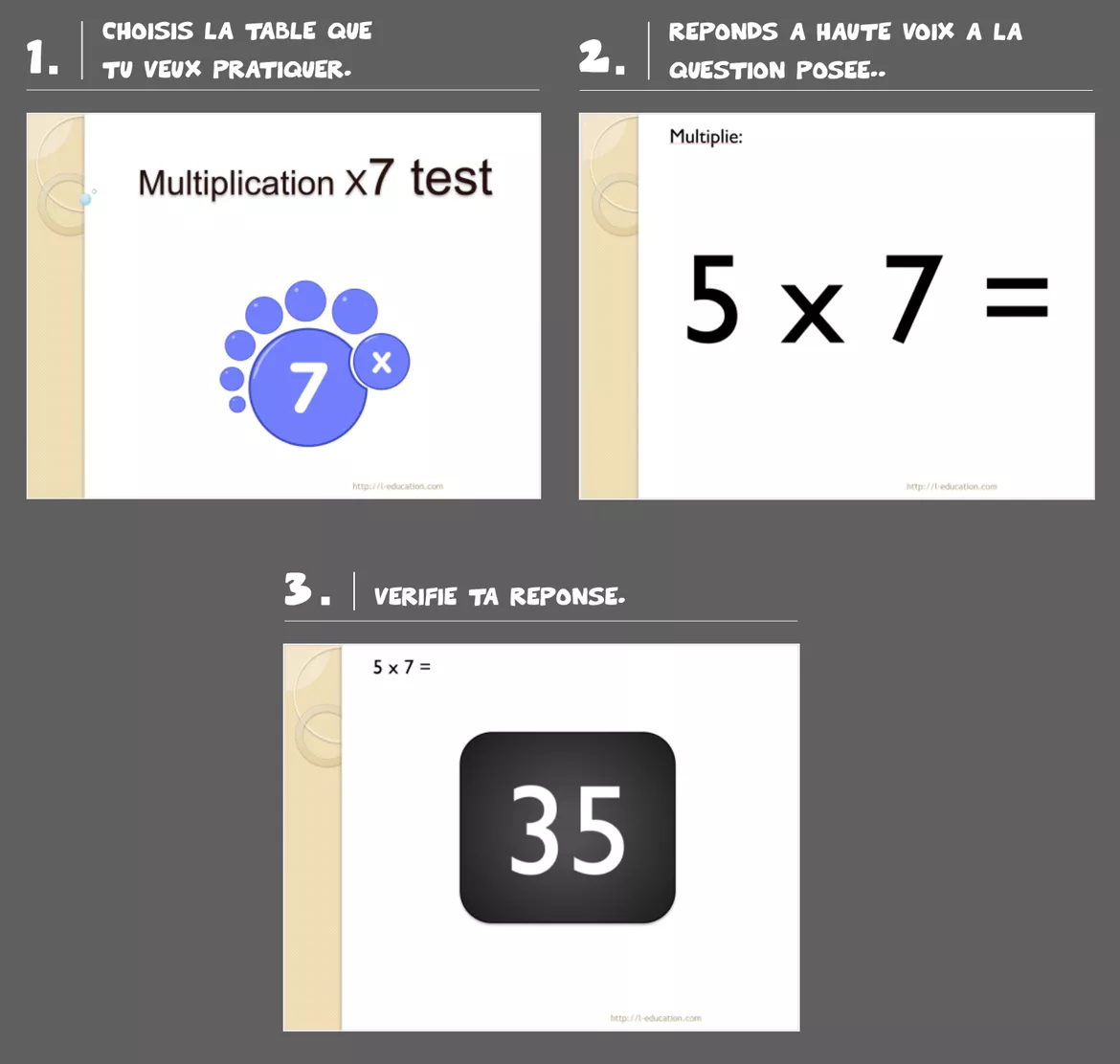 Bild in der Beschreibung des Unterrichtsmaterials Tests Multiplication Faciles PowerPoint - Tables 1 à 12 von allteacherstools #1