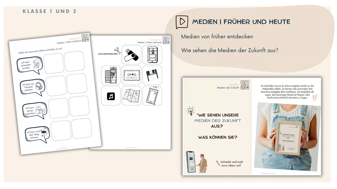 Bild in der Beschreibung des Unterrichtsmaterials Alles Medien_Medienprojekt für die Klasse 1 und 2 von Lehrerglück #3