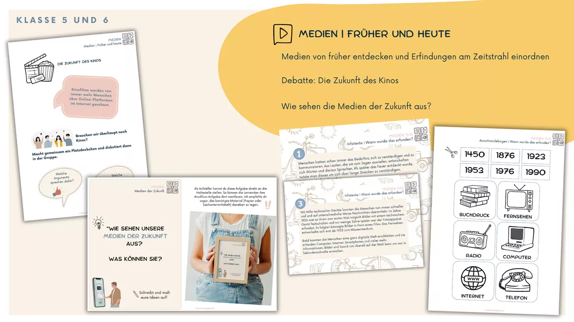 Bild in der Beschreibung des Unterrichtsmaterials Alles Medien_Medienprojekt für die Klassen 5 und 6 von Lehrerglück #3