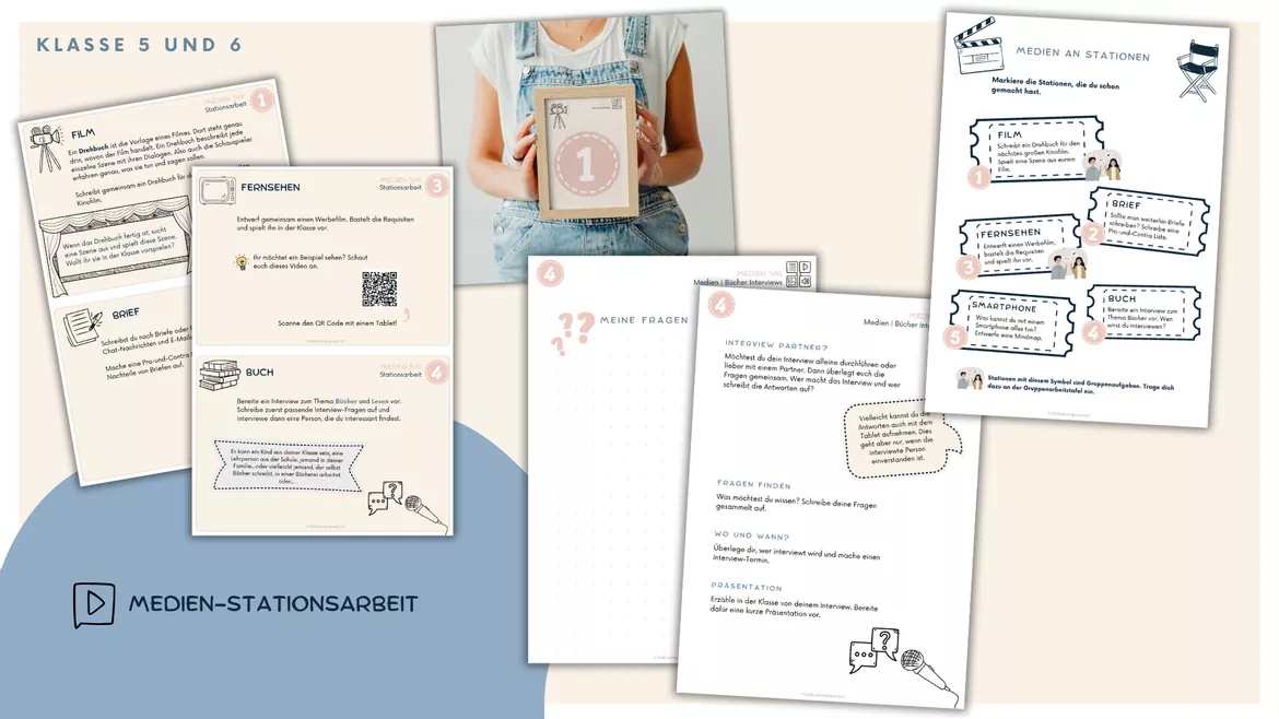 Bild in der Beschreibung des Unterrichtsmaterials Alles Medien_Medienprojekt für die Klassen 5 und 6 von Lehrerglück #4