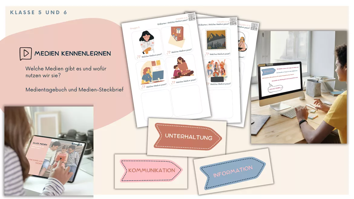 Bild in der Beschreibung des Unterrichtsmaterials Alles Medien_Medienprojekt für die Klassen 5 und 6 von Lehrerglück #2