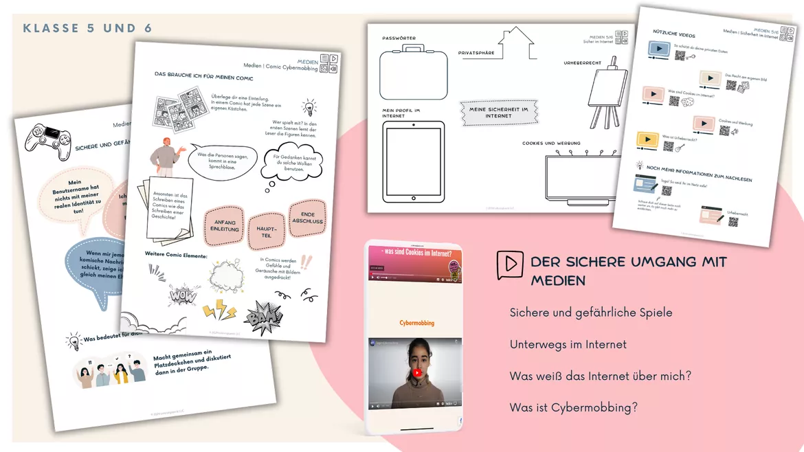 Bild in der Beschreibung des Unterrichtsmaterials Alles Medien_Medienprojekt für die Klassen 5 und 6 von Lehrerglück #5