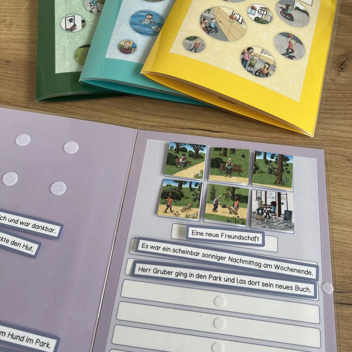 Bild in der Beschreibung des Unterrichtsmaterials Bildgeschichten Klettmappe + Kopiervorlagen von Tafelzauber #2