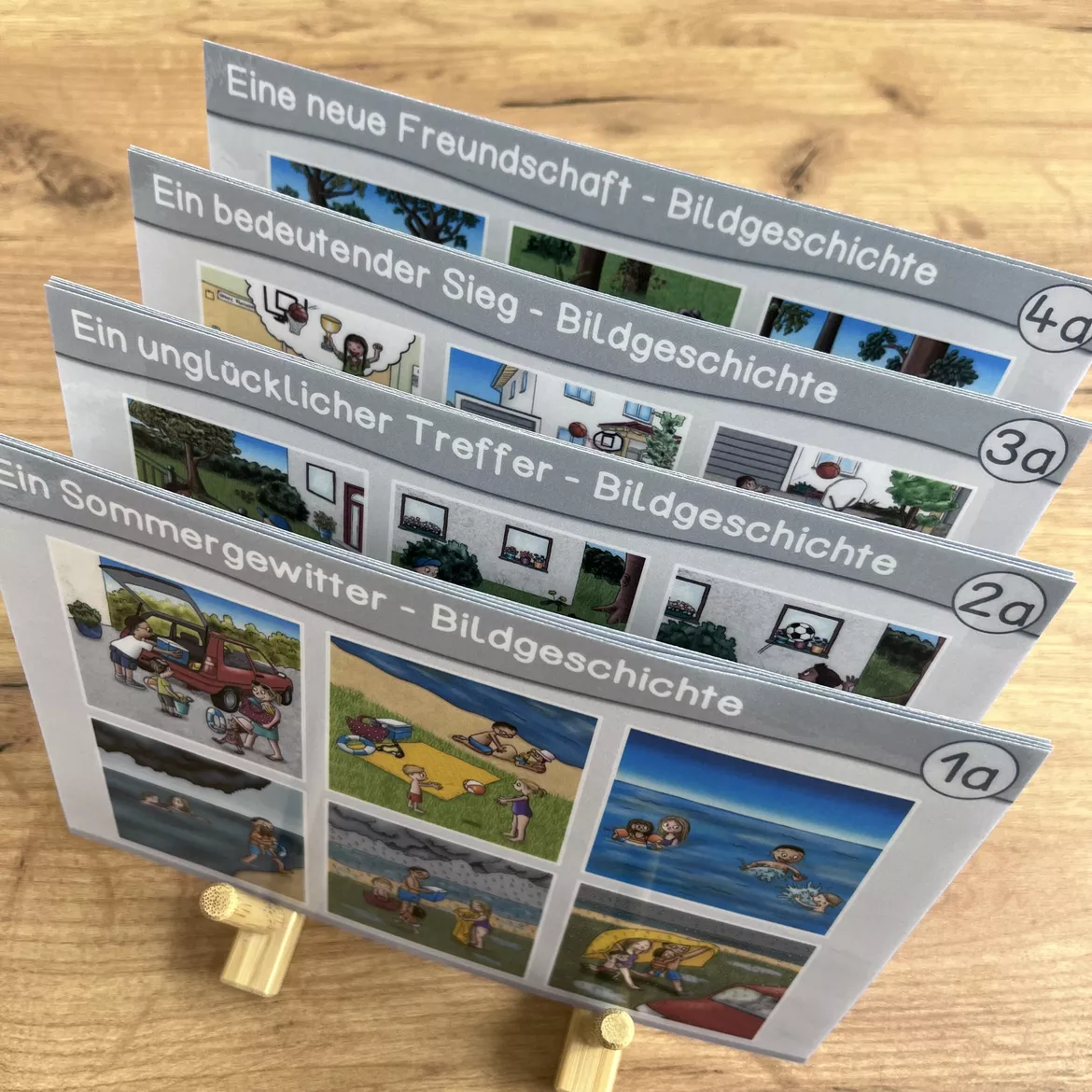 Bild in der Beschreibung des Unterrichtsmaterials Bildgeschichten Kartei - (Aufsatzschulung) von Tafelzauber #2