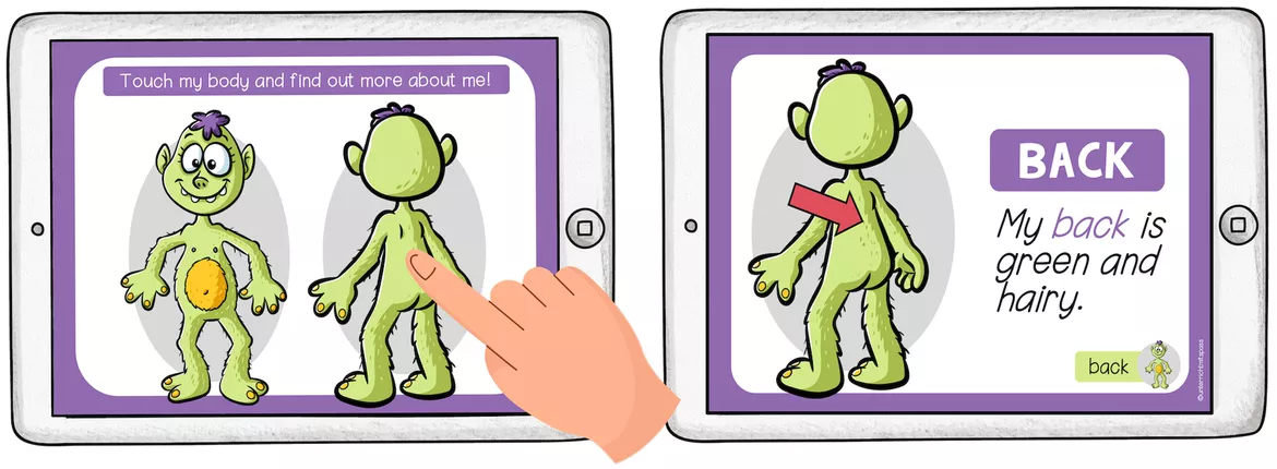 Bild in der Beschreibung des Unterrichtsmaterials Body Parts / Körperteile – Englisch, Materialpaket, Vocabulary, Wortschatz, Vokabeln, Körperteile Englisch, Bildkarten, Picture Cards, Arbeitsblatt, Übungen, Spiele | Englischunterricht, Klasse 3, 4, 5, Grundschule, Sekundarstufe von Unterrichtmitspass #4
