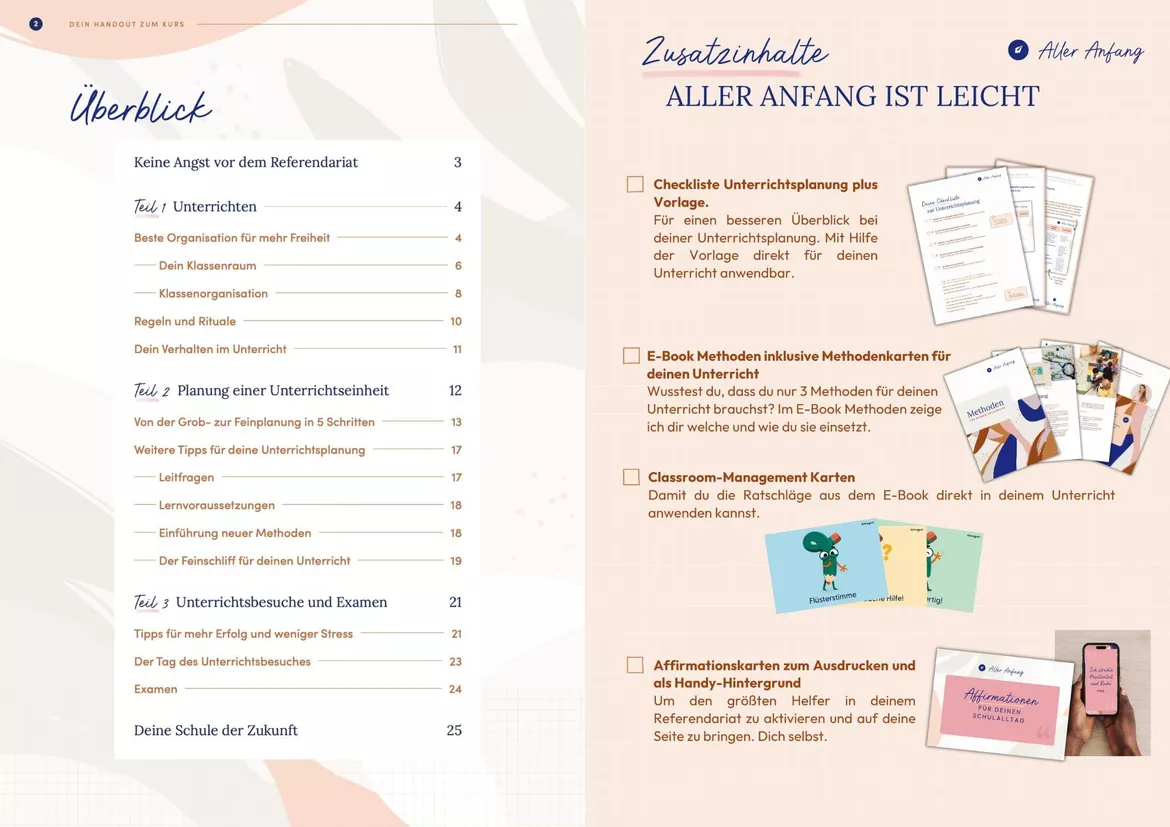 Bild in der Beschreibung des Unterrichtsmaterials Materialpaket_ALLES für dein Referendariat von Lehrerglück #2