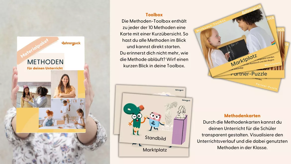 Bild in der Beschreibung des Unterrichtsmaterials Methoden für deinen Unterricht_E-Book von Lehrerglück #2