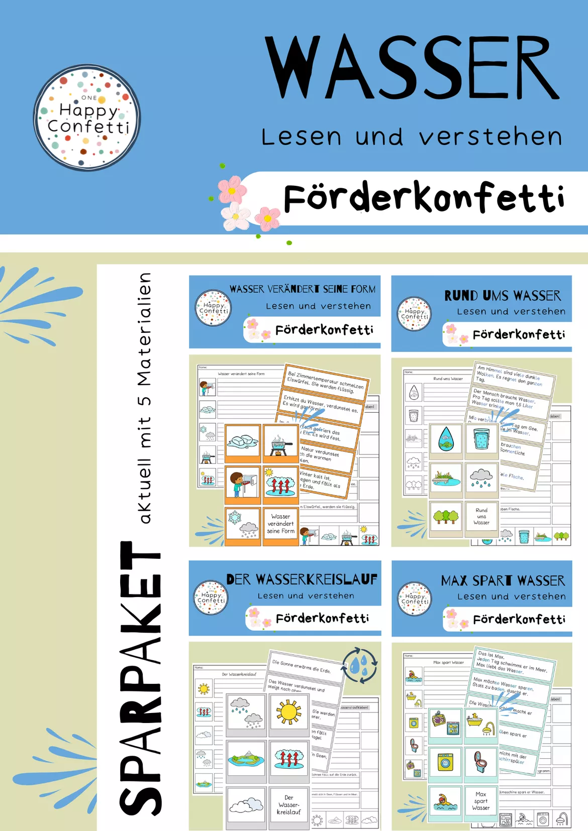Bild in der Beschreibung des Unterrichtsmaterials #happyhalloween24 Kürbisse wachsen - Lesen und Verstehen - Fördermaterial von One Happy Confetti #1