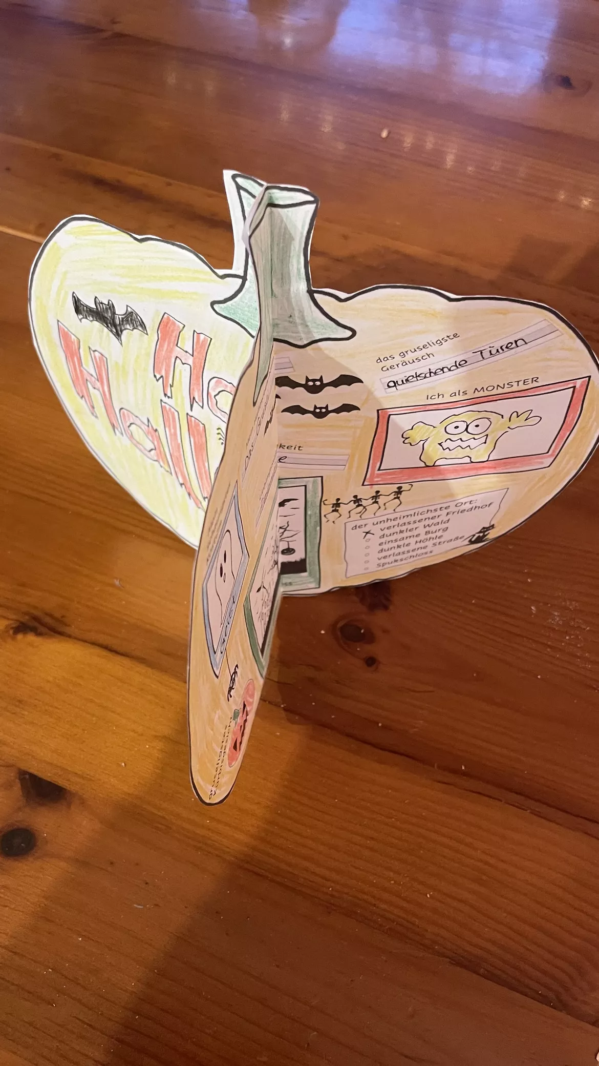 Bild in der Beschreibung des Unterrichtsmaterials Halloween Bastelvorlage von Fr.Bachli #2