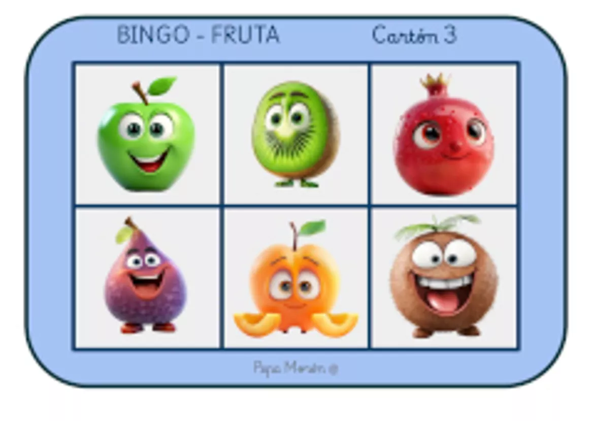 Bild in der Beschreibung des Unterrichtsmaterials BINGO FRUTA X6 von Pepa Morón #2
