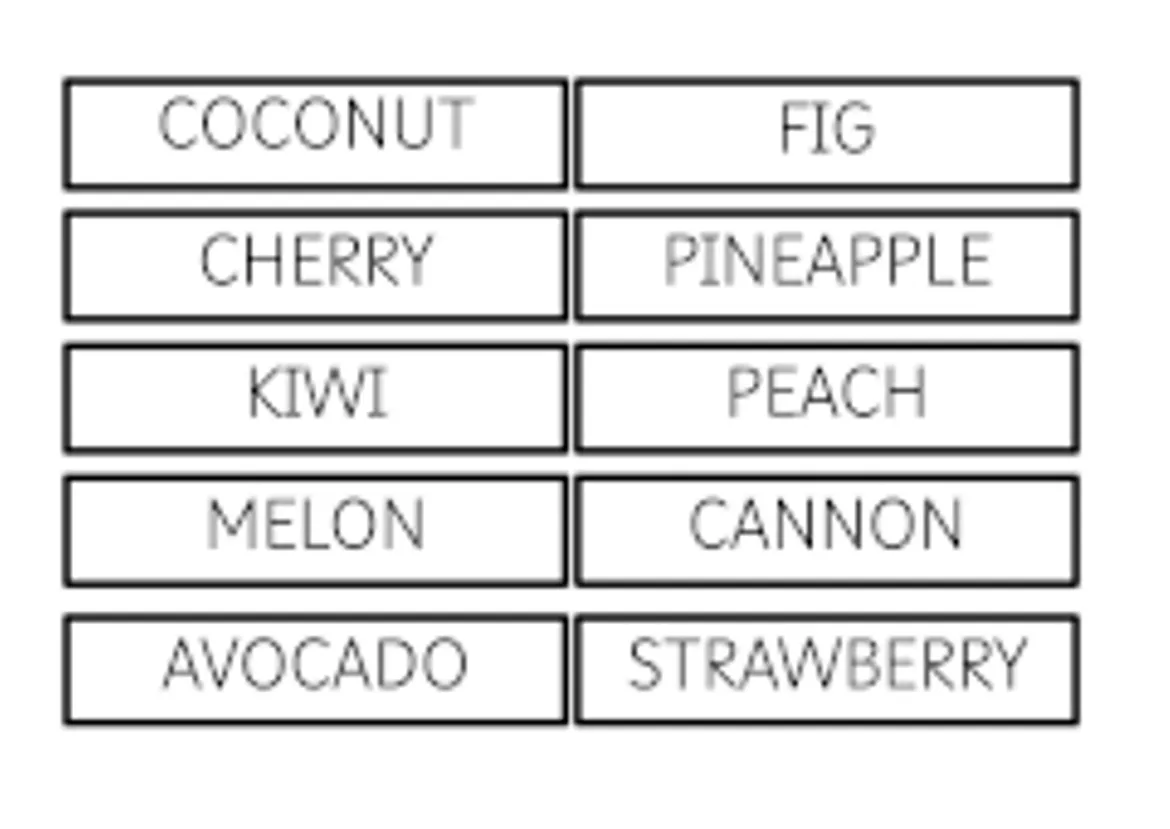 Bild in der Beschreibung des Unterrichtsmaterials Ruletas de vocabulario de frutas von Pepa Morón #4