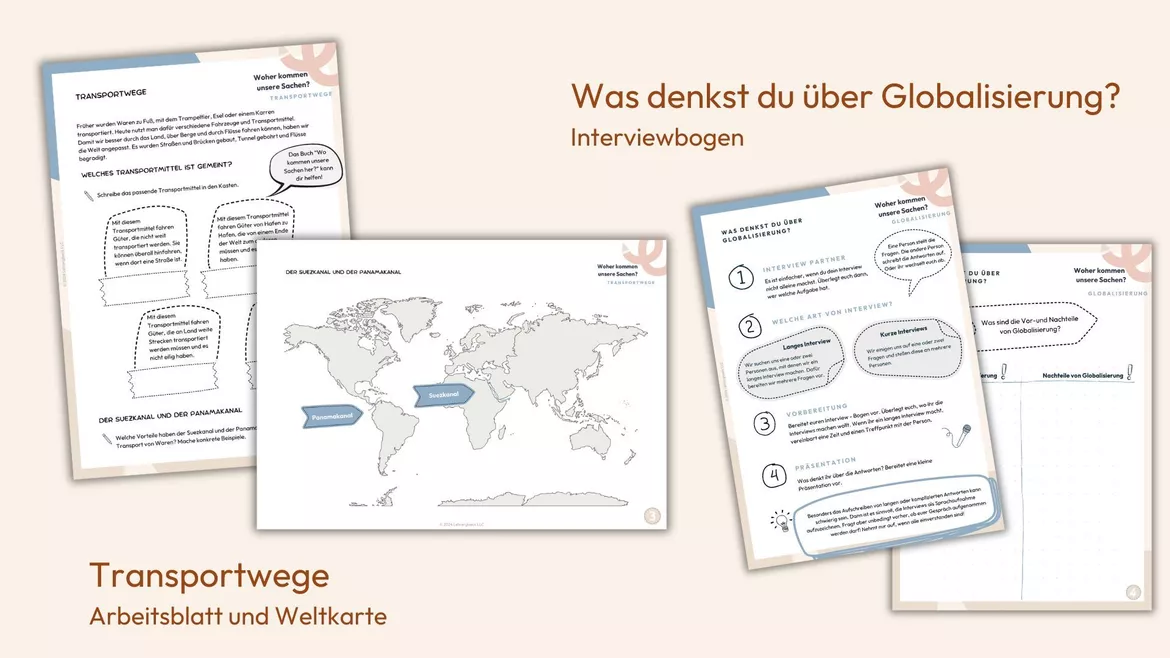 Bild in der Beschreibung des Unterrichtsmaterials Globalisierung | Woher kommen unsere Sachen? (Klasse 5-7) von Lehrerglück #5