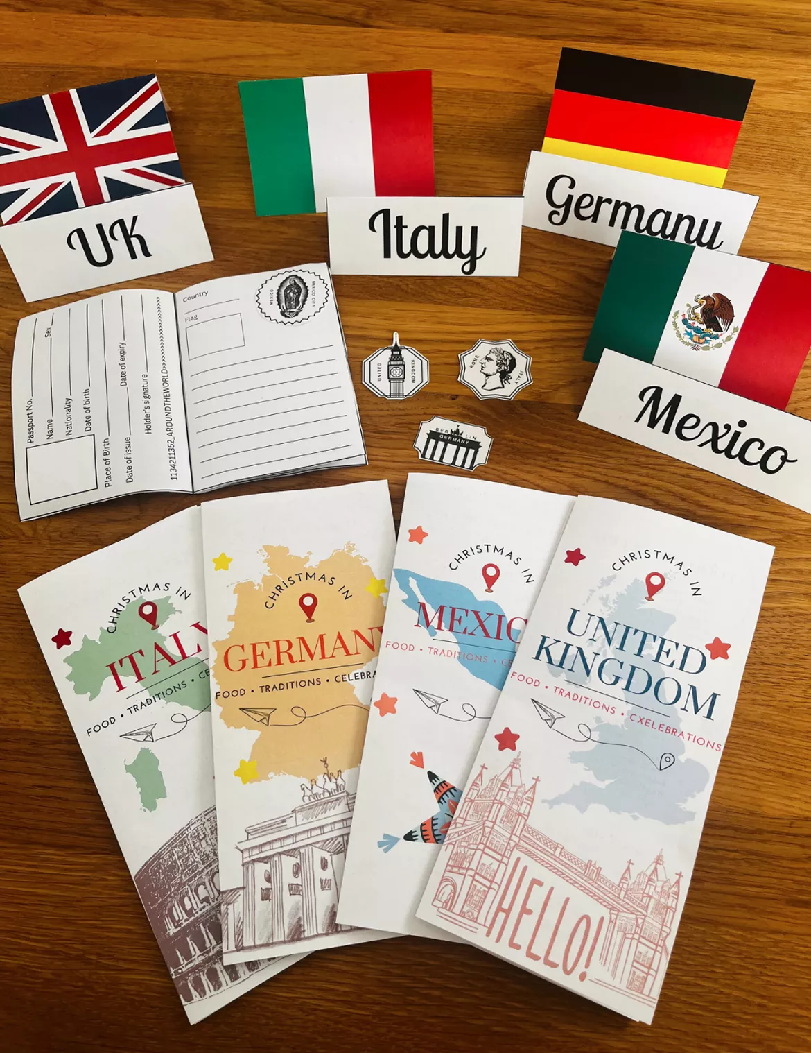 Bild in der Beschreibung des Unterrichtsmaterials Christmas around the World (+Passport) von happylessons #1