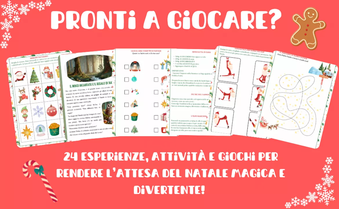 Bild in der Beschreibung des Unterrichtsmaterials 24 giochi per un dicembre divertente e magico! ✨ von Psicomotricità Camilla Olioso #1