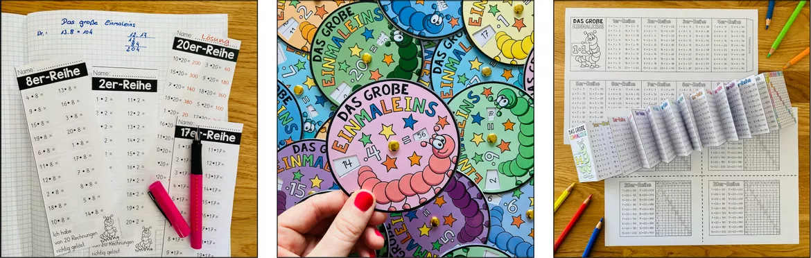 Bild in der Beschreibung des Unterrichtsmaterials Das große Einmaleins 4., 5. Klasse, großes 1x1, Multiplikation, Division, Kopfrechnen, Übungen | Materialpaket von Unterrichtmitspass #1
