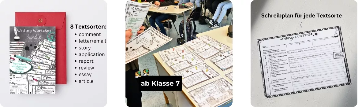 Bild in der Beschreibung des Unterrichtsmaterials Writing Workshop Bundle: Alle wichtigen Textsorten für den Englischunterricht von englishlove #1