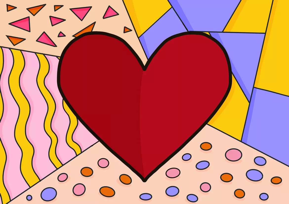 Bild in der Beschreibung des Unterrichtsmaterials Pop Art Herzen ❤️🎨 Kreativer Ausmalspaß für Valentinstag und Muttertag / Vatertag von Die klugen Rabauken #1