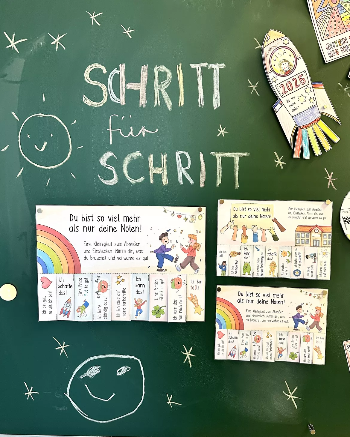 Bild in der Beschreibung des Unterrichtsmaterials Mutmacher TO GO rund ums Zeugnis – Wertschätzung statt nur Noten von Doodleteacher #2