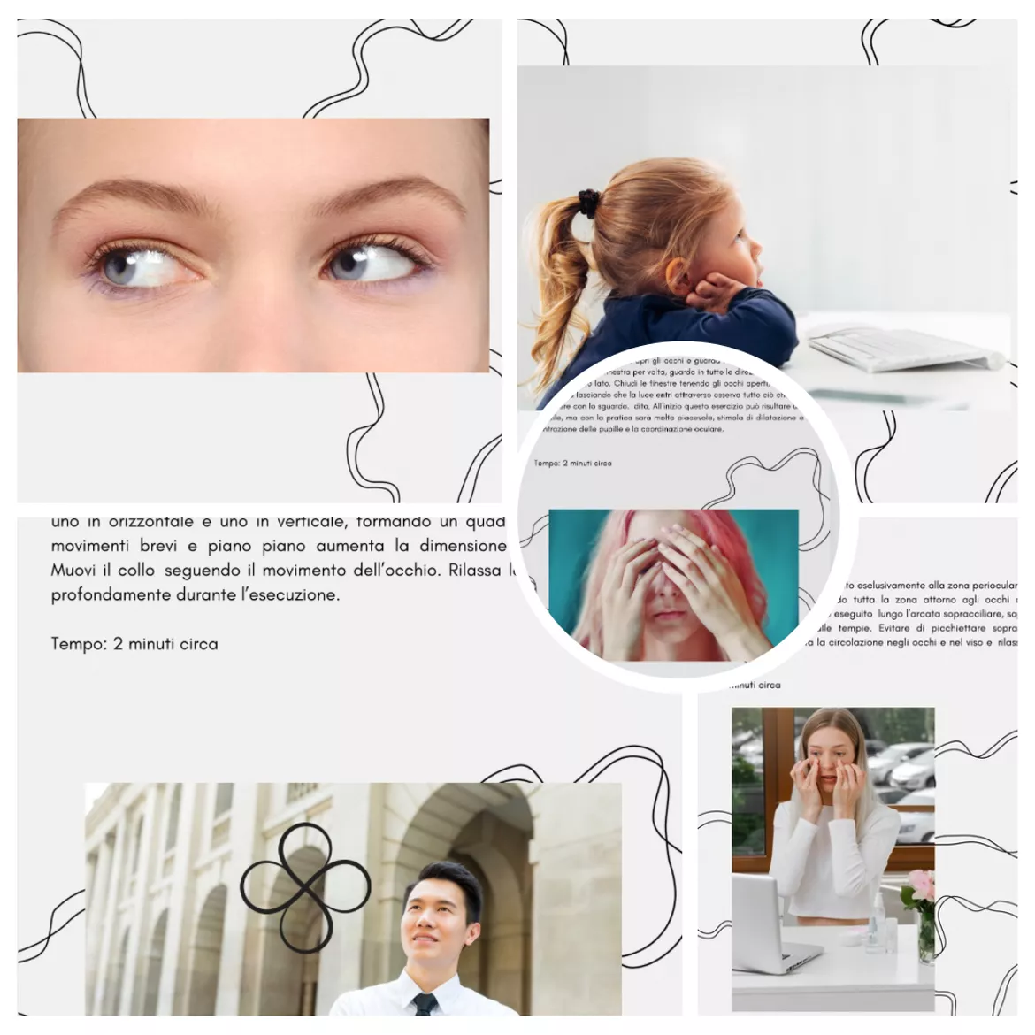 Bild in der Beschreibung des Unterrichtsmaterials Esercizi defaticanti: Vision Training per lo stress visivo von Alessandra Scalas #1