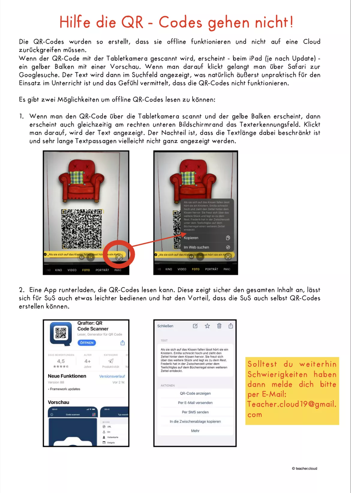 Bild in der Beschreibung des Unterrichtsmaterials SPARPAKET Zehn Lesespuren Jahreszeiten, Feiertage usw. - QR-Code von teacher.cloud #1