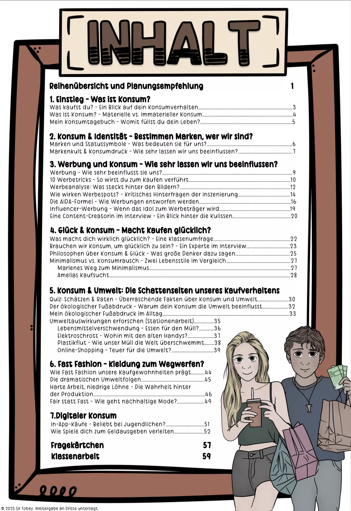 Bild in der Beschreibung des Unterrichtsmaterials Konsum | Unterrichtsreihe Ethik Klasse 7-9 von Sir Tobey - Ethik mit Klasse #1