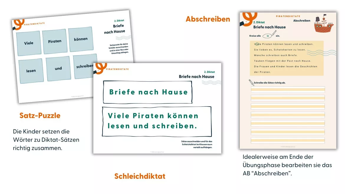 Bild in der Beschreibung des Unterrichtsmaterials Diktat mit Rechtschreibfokus | Langes und kurzes i von Lehrerglück #4