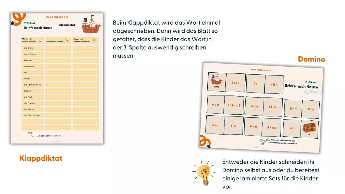 Bild in der Beschreibung des Unterrichtsmaterials Diktat mit Rechtschreibfokus | Langes und kurzes i von Lehrerglück #2