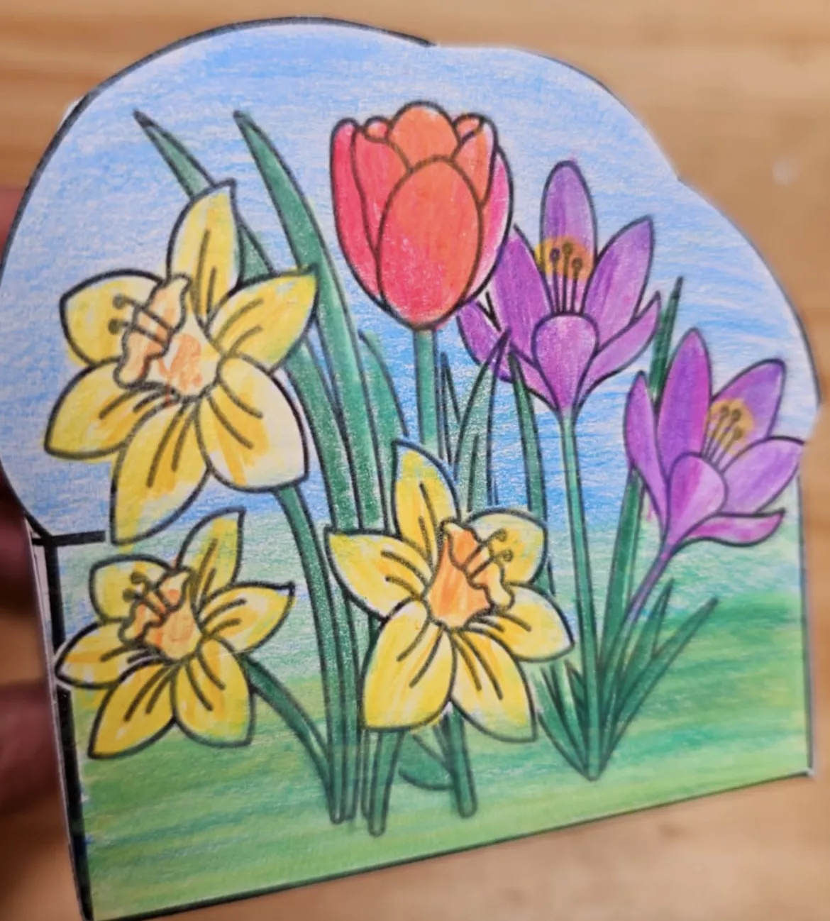 Bild in der Beschreibung des Unterrichtsmaterials Osterkörbchen Basteln Ostern Frühblüher Ostergeschenk basteln von kreativ lernen #1