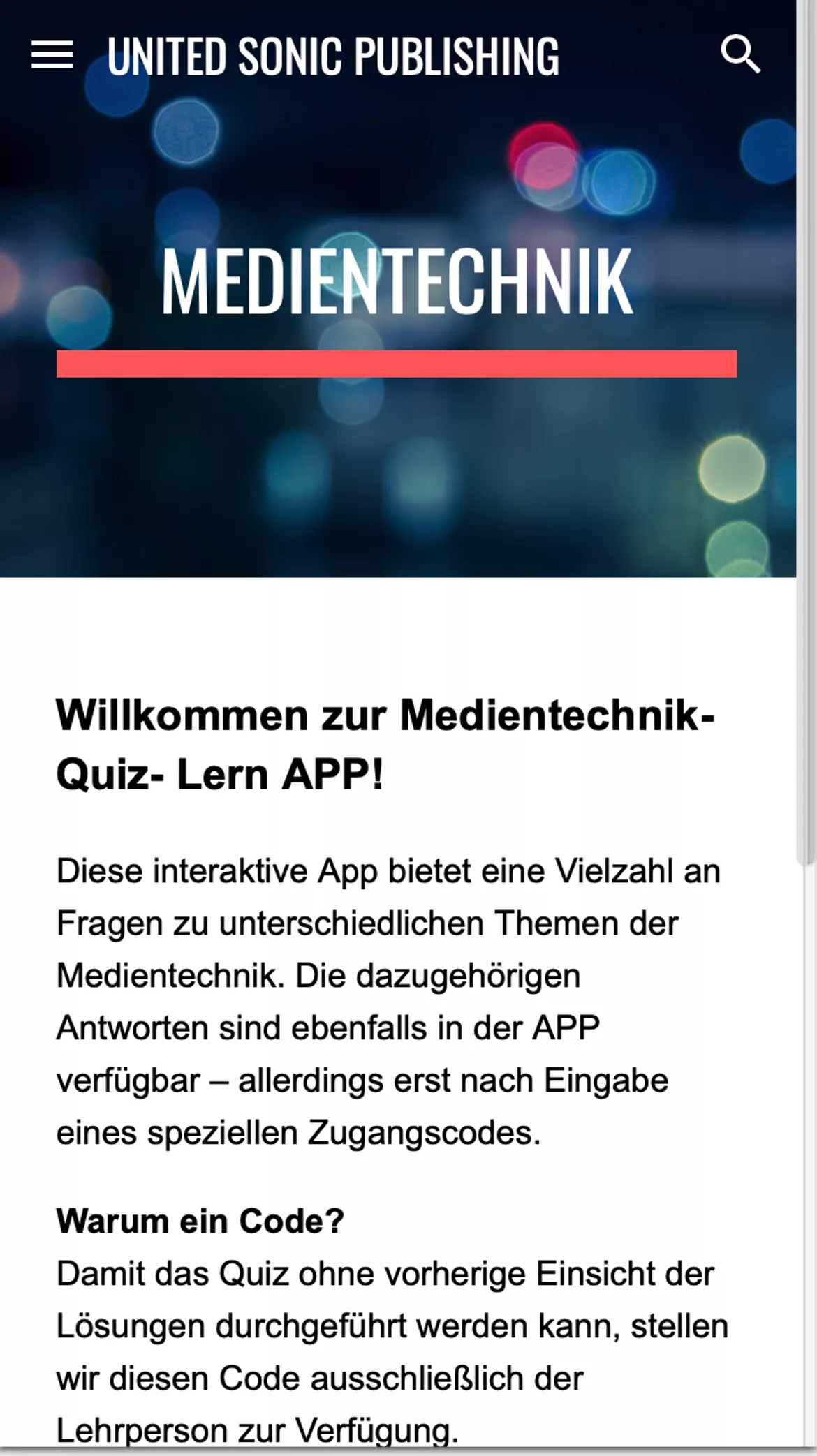 Bild in der Beschreibung des Unterrichtsmaterials Mobile APP (Android) - Lern-App Medientechnik von Helmut #2