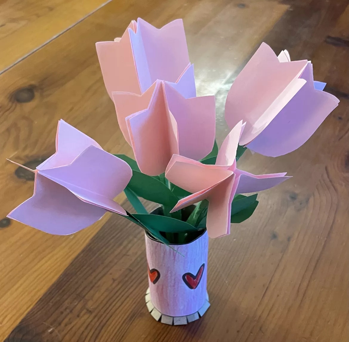 Bild in der Beschreibung des Unterrichtsmaterials Muttertag / Vatertag - Blumenstrauß in Vase von Fr.Bachli #1