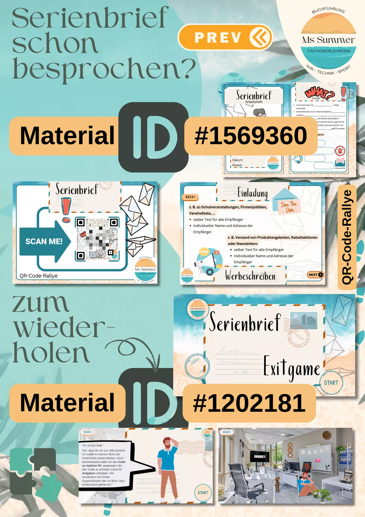 Bild in der Beschreibung des Unterrichtsmaterials WiK - Serienbrief: Probearbeit zur Leistungsfeststellung von MsSummer #1