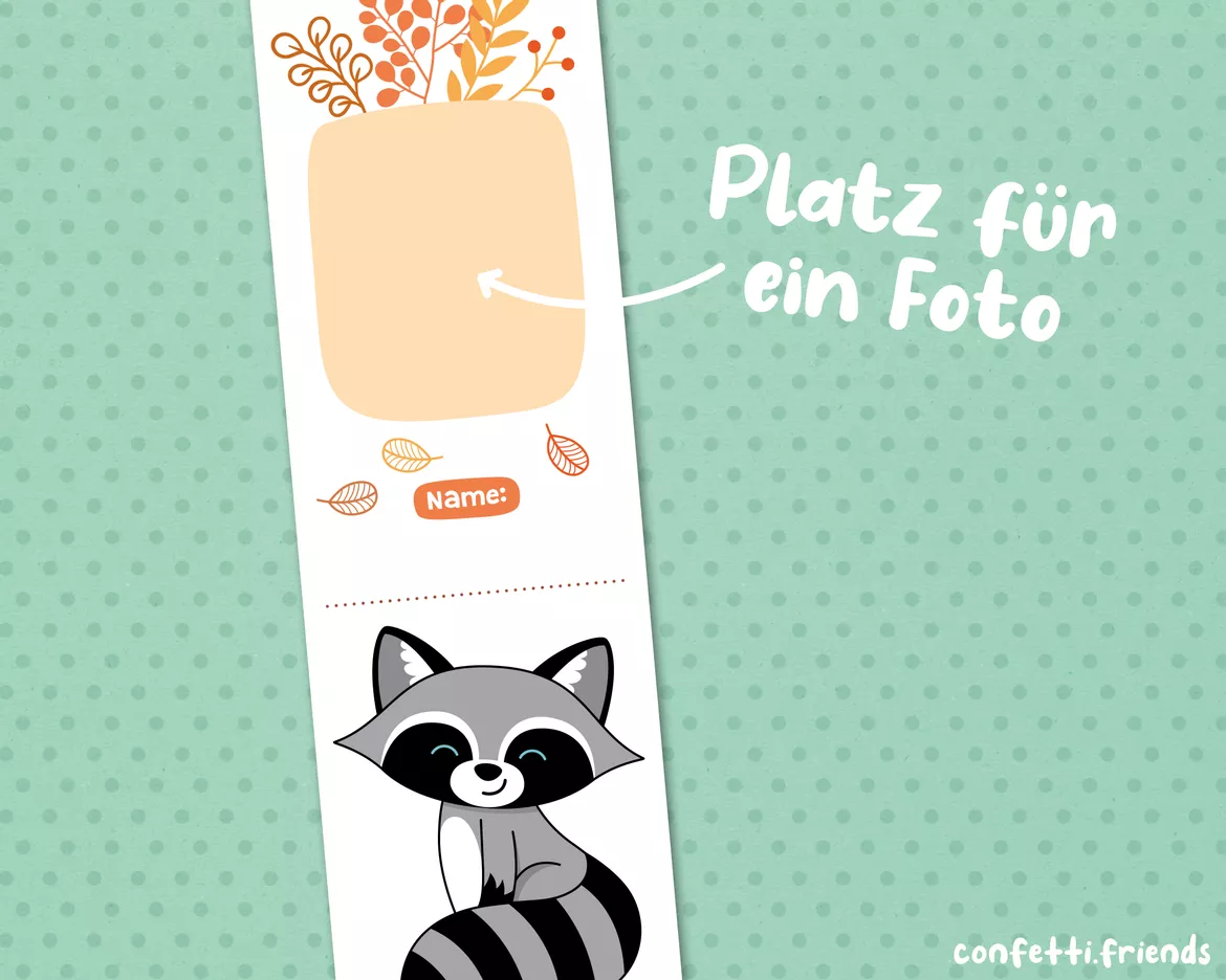 Bild in der Beschreibung des Unterrichtsmaterials 4 Ordnerrücken – niedliche Tiere Set 2 von confetti.friends #3