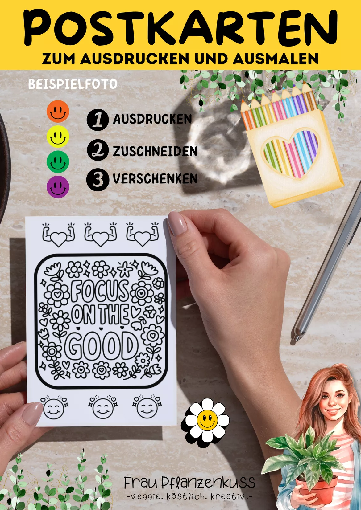 Bild in der Beschreibung des Unterrichtsmaterials Motivierende Ausmalkarten mit englischen Sprüchen | Klasse 2 bis 6 von Frau Pflanzenkuss #2