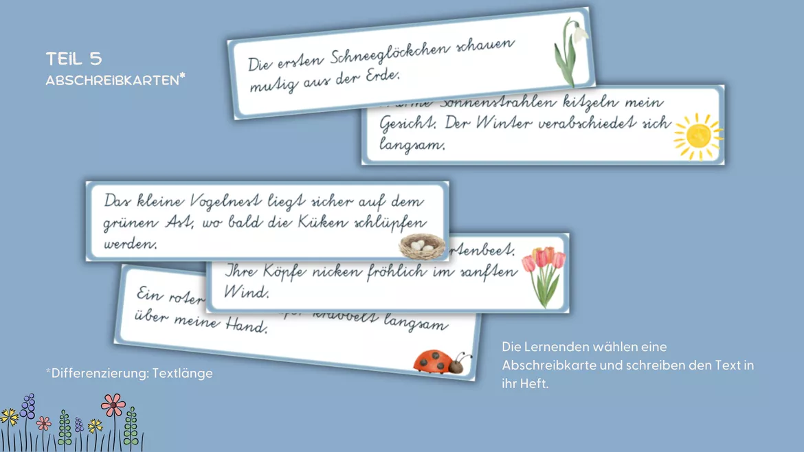Bild in der Beschreibung des Unterrichtsmaterials Schreibschrift Übung (VA) | Frühlings-Edition von Lehrerglück #5