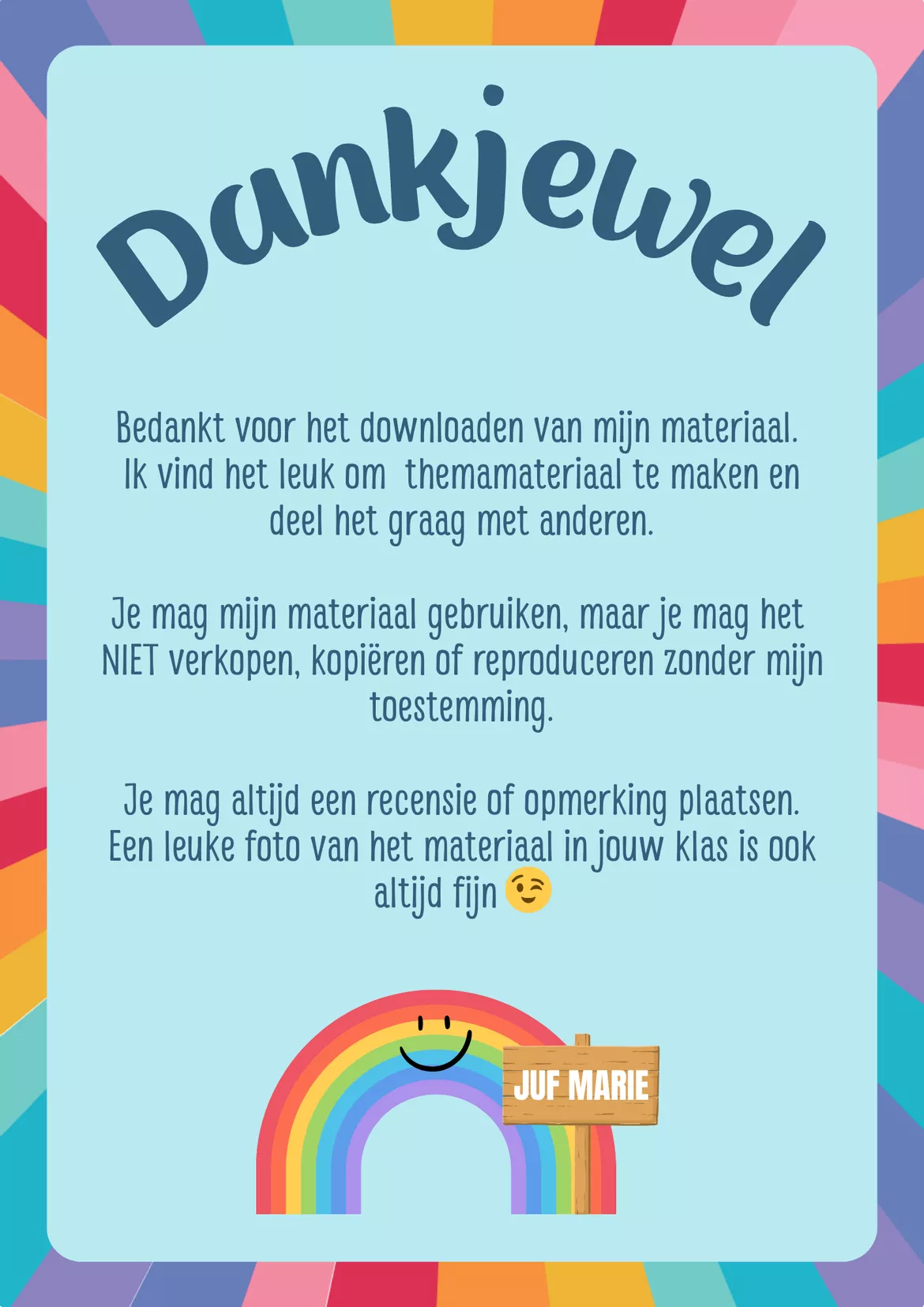 Bild in der Beschreibung des Unterrichtsmaterials Pakket thema regenboog von Juf_Marie #1