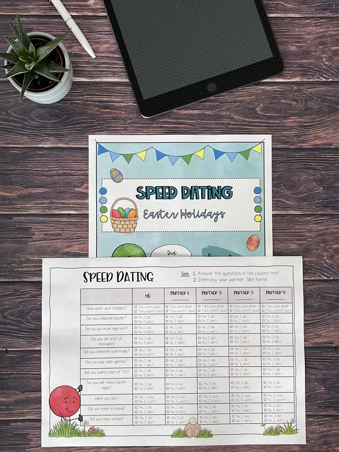 Bild in der Beschreibung des Unterrichtsmaterials Big Easter Bundle (Reading Trail & Speed Dating) von ezpz.lemon.sqz #1