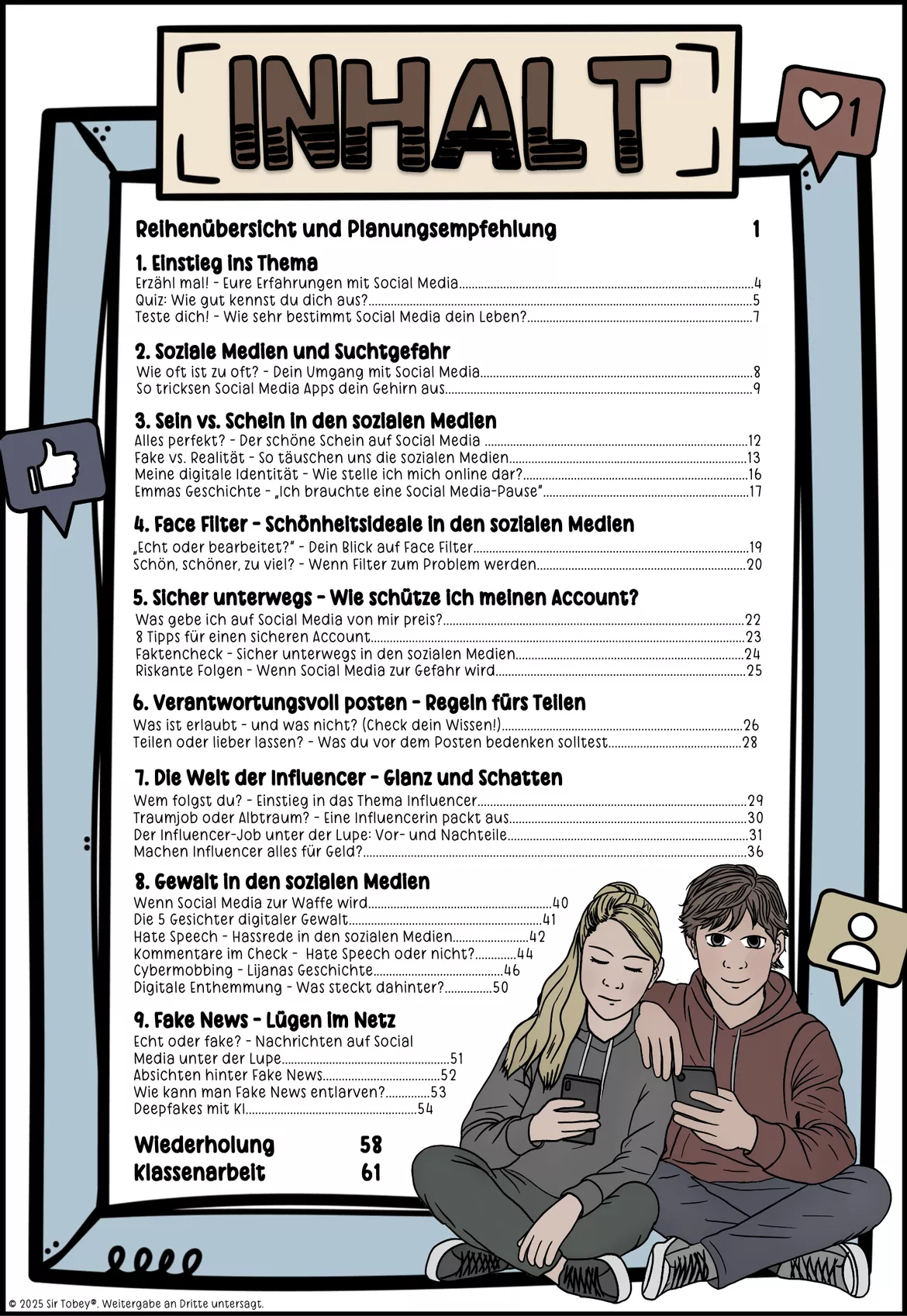 Bild in der Beschreibung des Unterrichtsmaterials Soziale Medien | Unterrichtsreihe Klasse 8-10 von Sir Tobey - Ethik mit Klasse #1